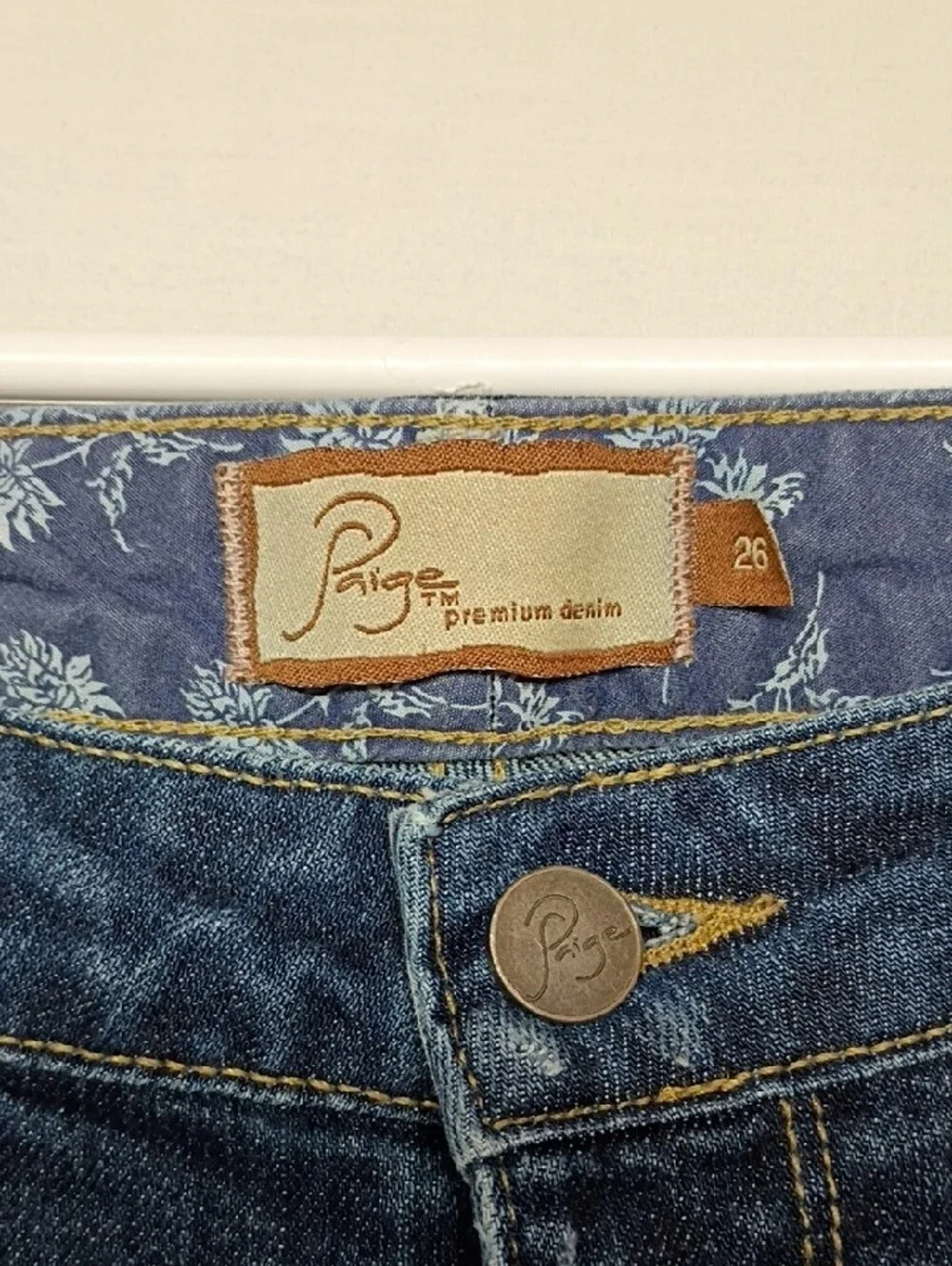 PAIGE Skyline Ankle Peg Jeans with Distressed Details